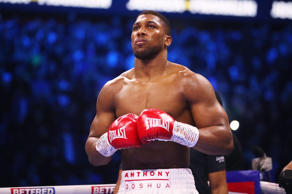 Anthony Joshua in boxing ring