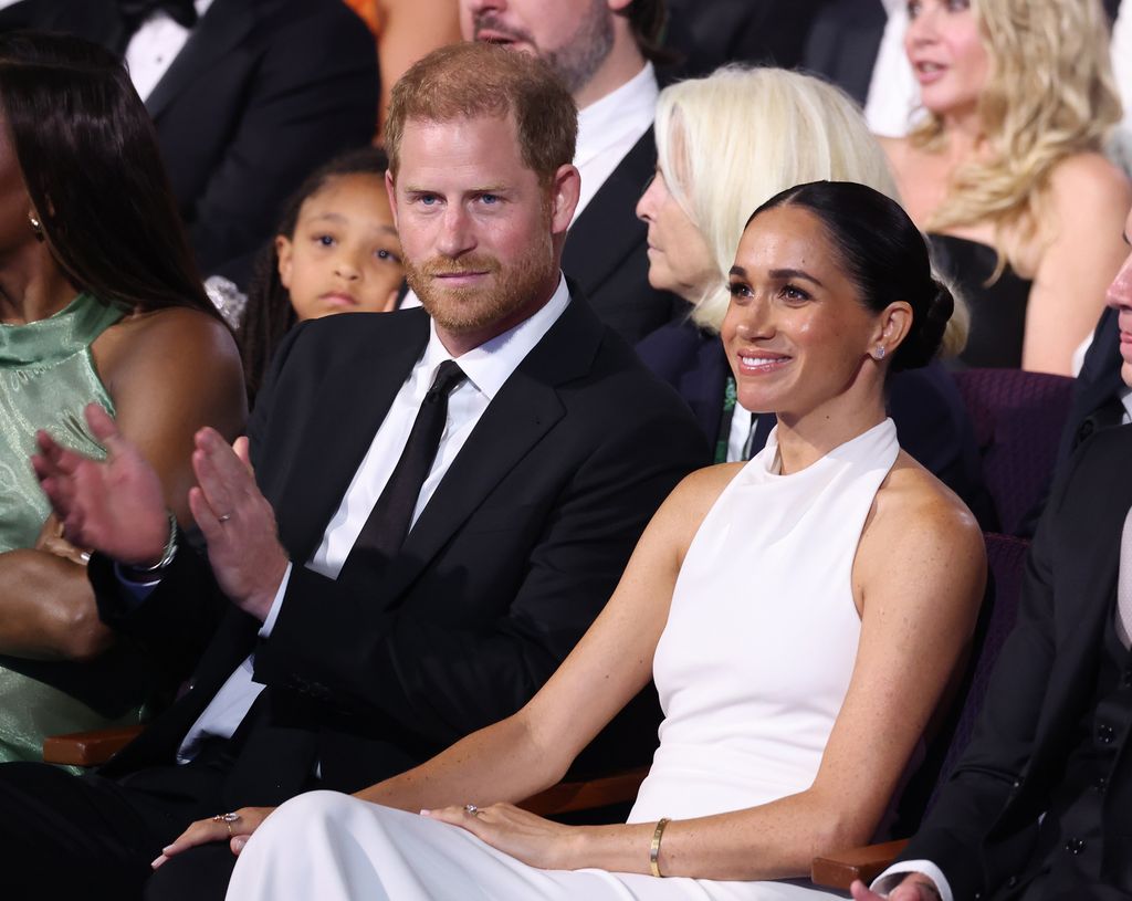 Prince Harry, Duke of Sussex and Meghan, Duchess of Sussex attend the 2024 ESPY Awards at Dolby Theatre on July 11, 2024 in Hollywood, California.