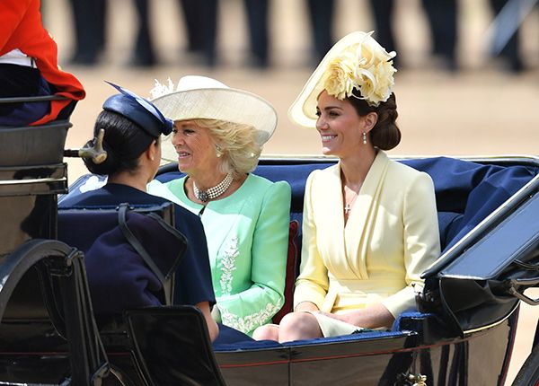 camilla parker bowles kate middleton trooping the colour