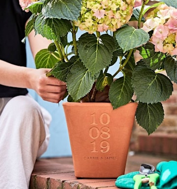 Personalised plant pot