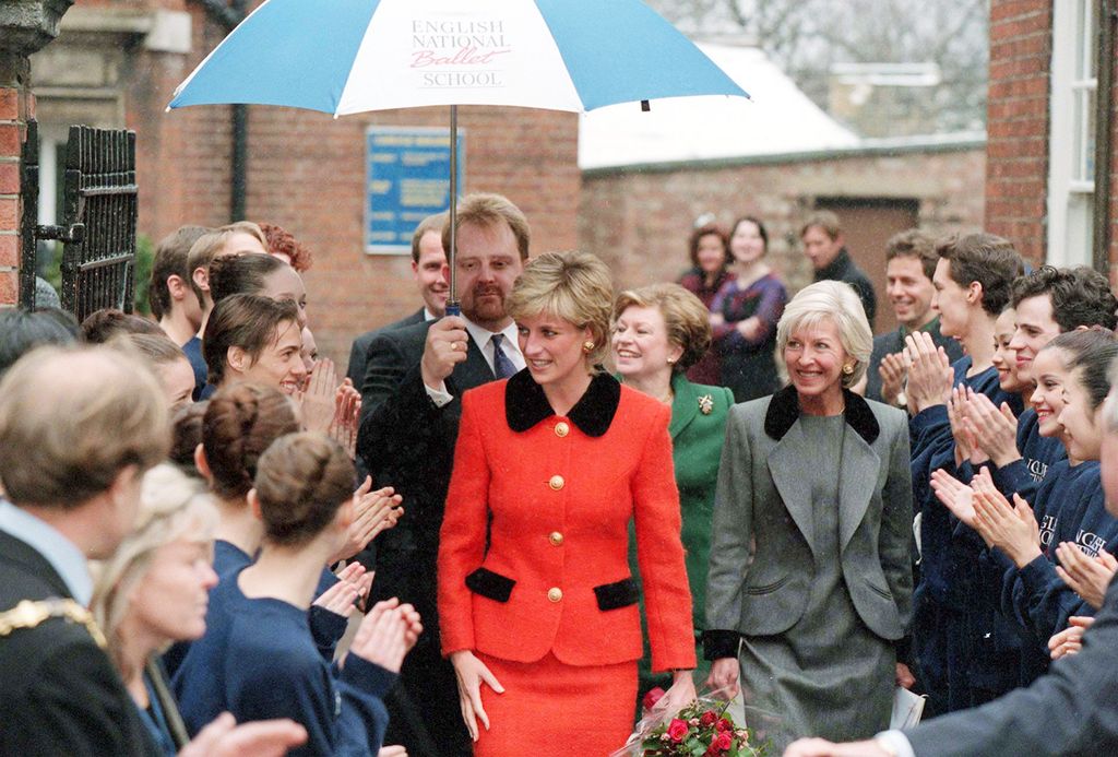 Princess Diana at the English National Ballet School in 1995