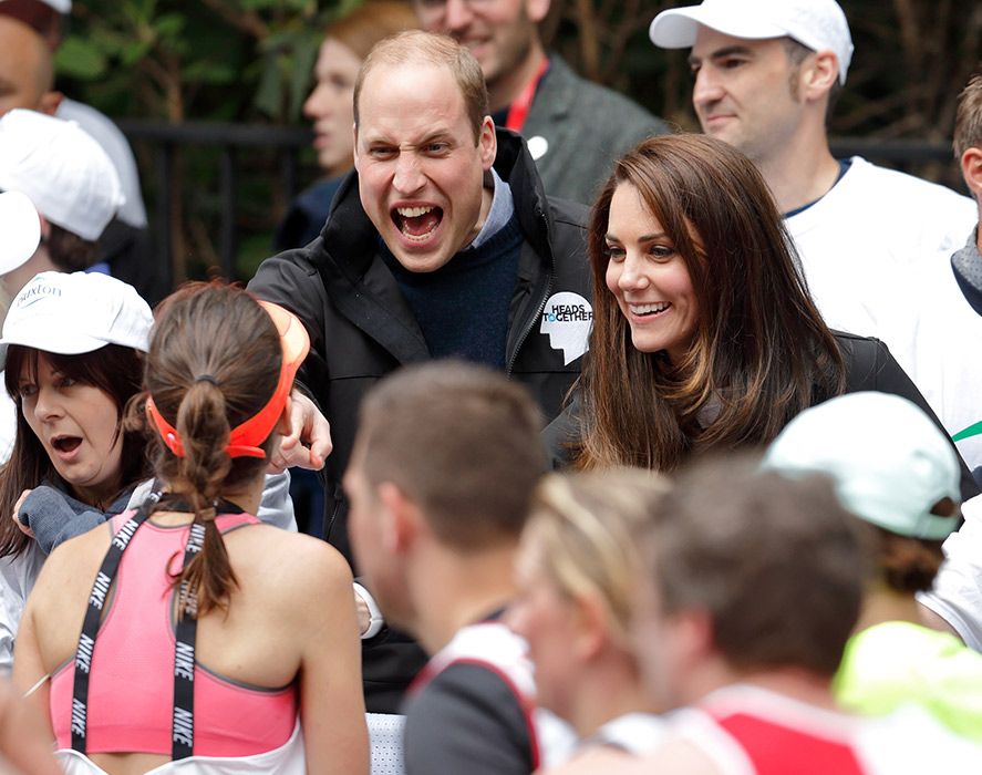 prince william kate middleton london marathon cheering