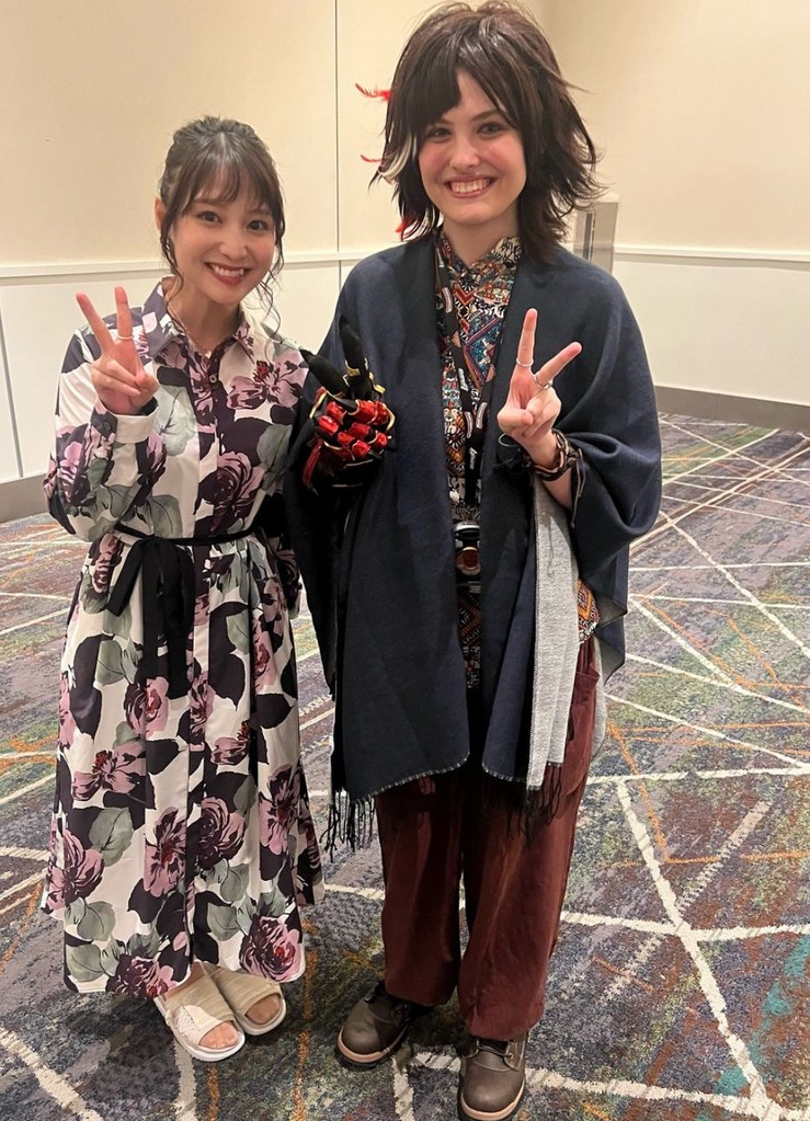 Photo shared by Larry Birkhead of his daughter Dannielynn Birkhead in a costume and wig while attending The Official Tokusatsu Convention in California ahead of her 18th birthday (August 2024)