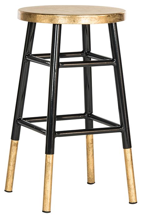 black and gold chloe bar stool