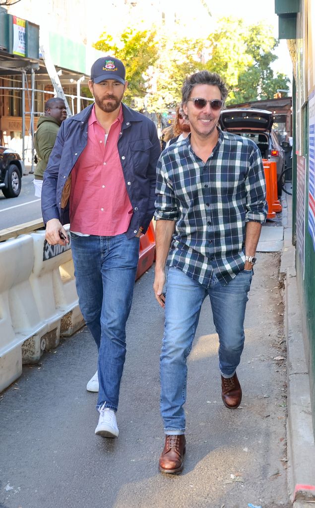 Ryan Reynolds and Shawn Levy heading towards Bradley Cooper's NYC pad