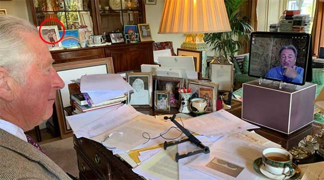 prince charles cluttered desk
