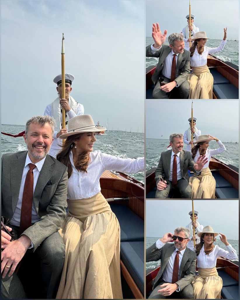 Frederik and Mary travelling to Ærø on a boat