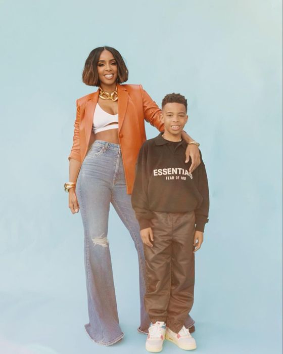 Kelly Rowland and her son 