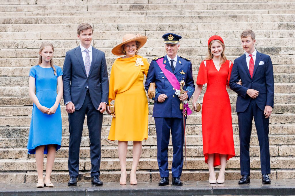 The royals on Belgium's National Day in July 2022 