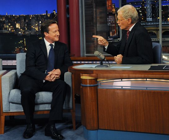 David Cameron stars on the David Letterman show | HELLO!