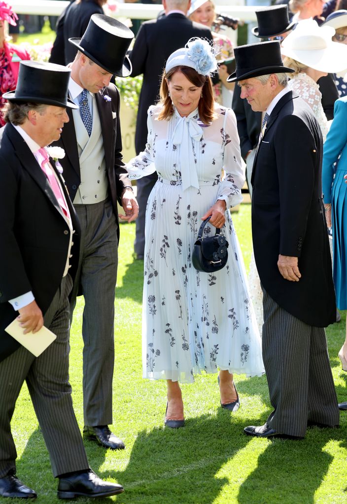 Carole and Michael reunited with their son-in-law Prince William