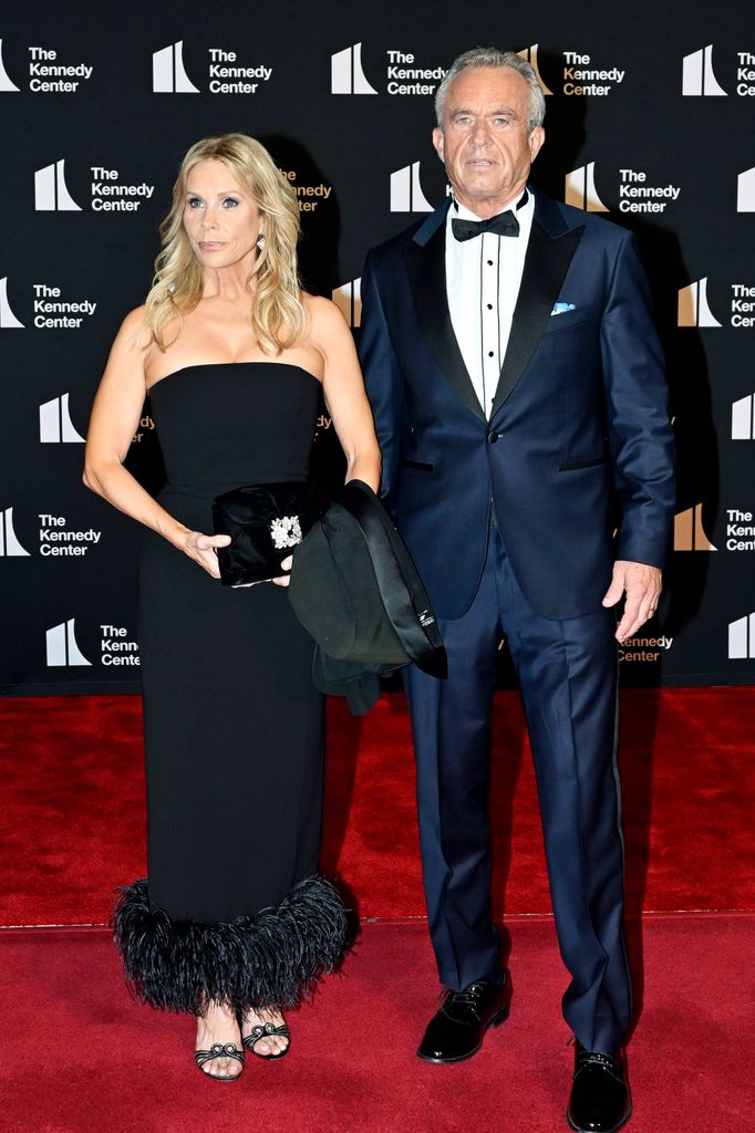 Cheryl Hines and Robert F. Kennedy, Jr. attend the opening night of  "Les Miserables" at The Kennedy Center on June 11, 2025 in Washington, DC.