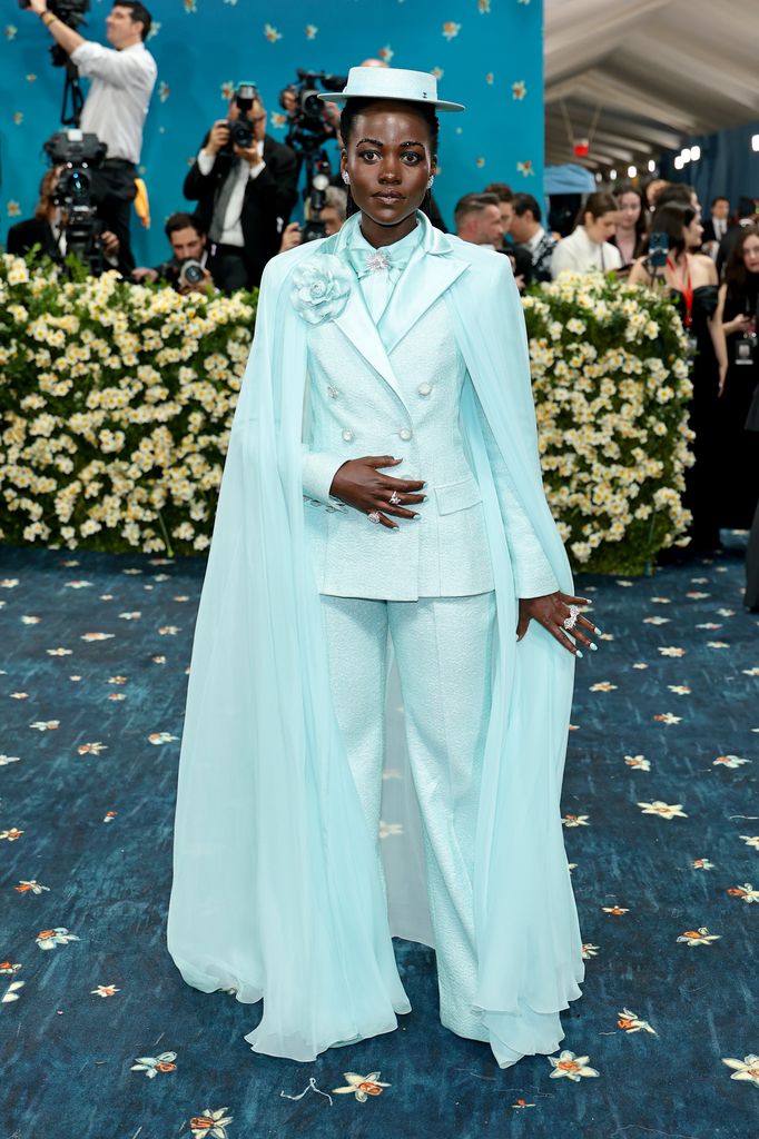 NEW YORK, NEW YORK - MAY 05: Lupita Nyong'o attends the 2025 Met Gala Celebrating "Superfine: Tailoring Black Style" at Metropolitan Museum of Art on May 05, 2025 in New York City.  (Photo by Dimitrios Kambouris/Getty Images for The Met Museum/Vogue)