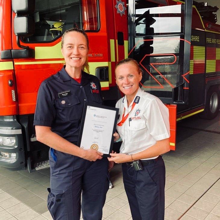 Beccy Barr joined her local Fire and Rescue service in 2019