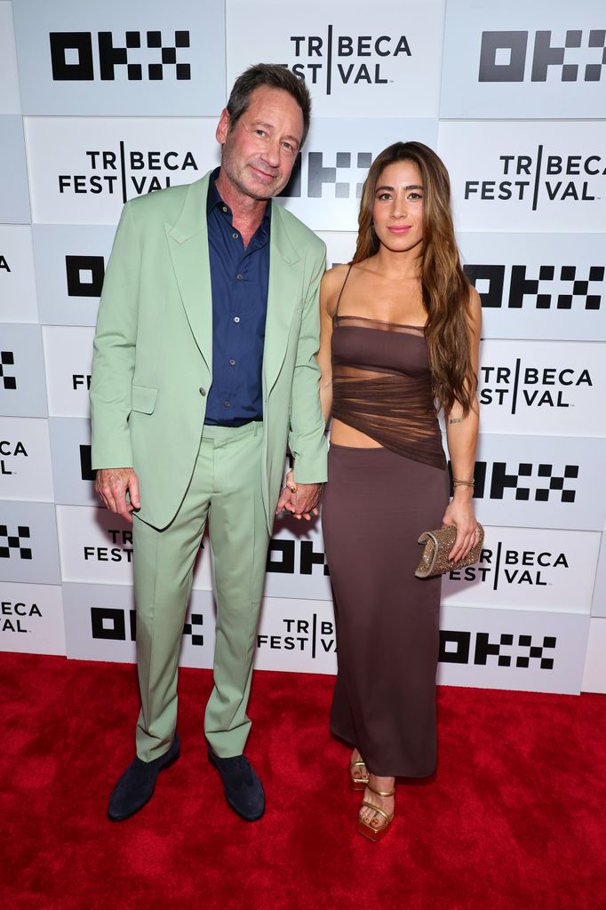 David Duchovny and Monique Pendleberry attend "Bucky F*cking Dent" premiere during the 2023 Tribeca Festival 