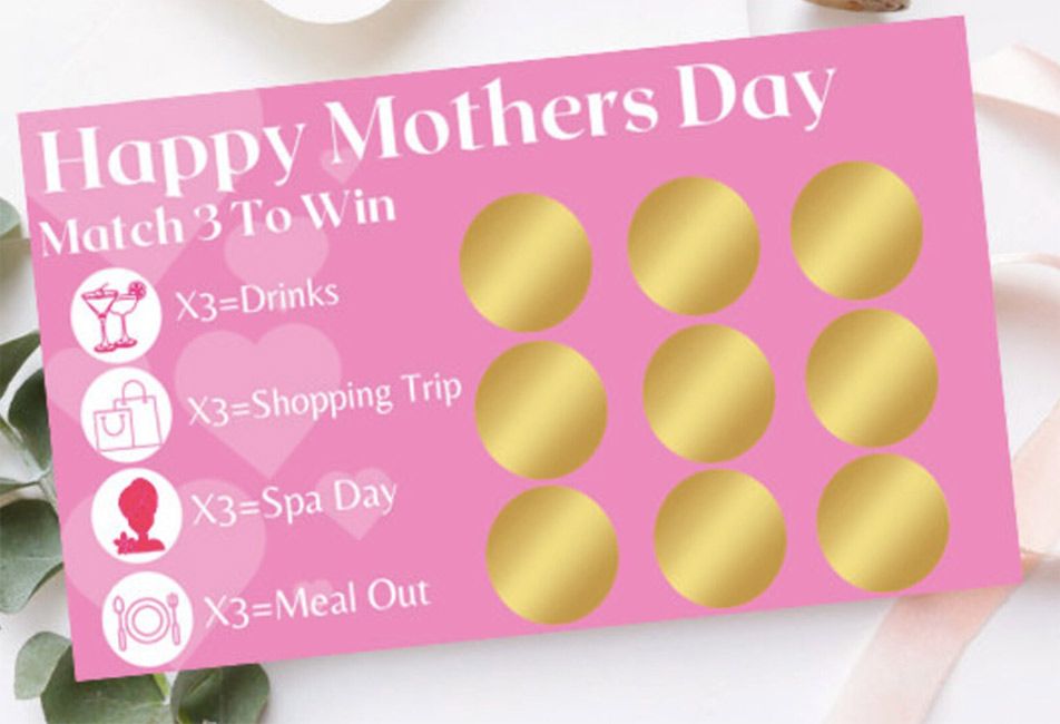 mothers day scratch card