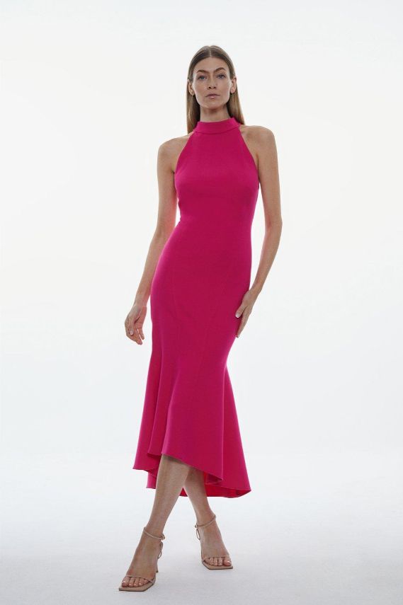 Karen Millen pink bodycon dress