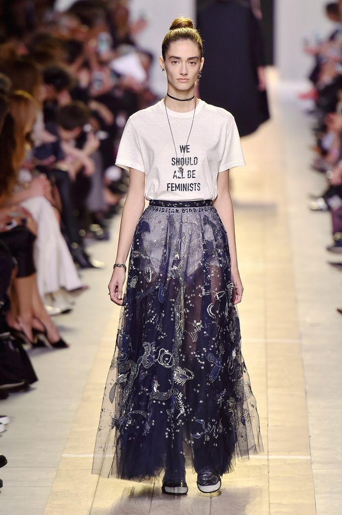 Chiuri's 'We Should All Be Feminists' T-Shirt at Dior SS17