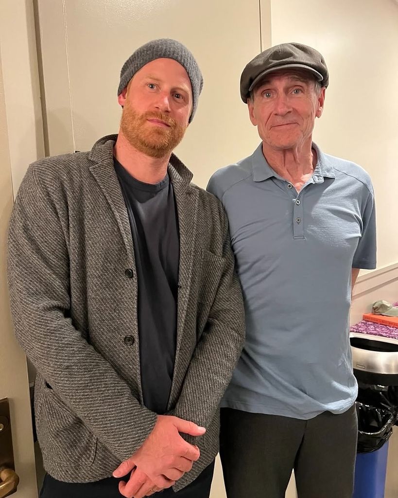 Prince Harry and James Taylor