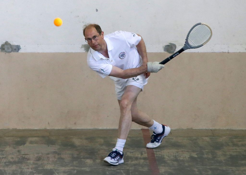 Prince Edward playing tennis