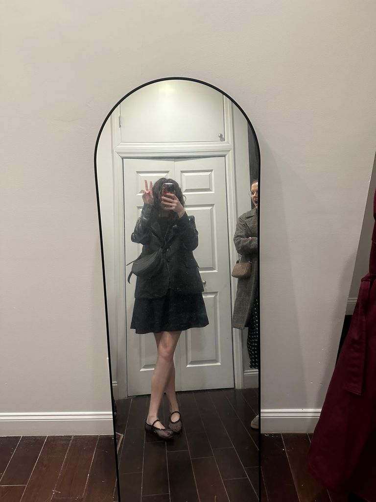 Tess wearing Alaïa dupes