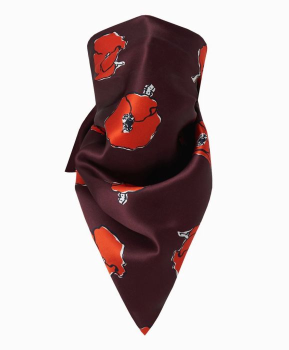 falling poppies face scarf vampires wife
