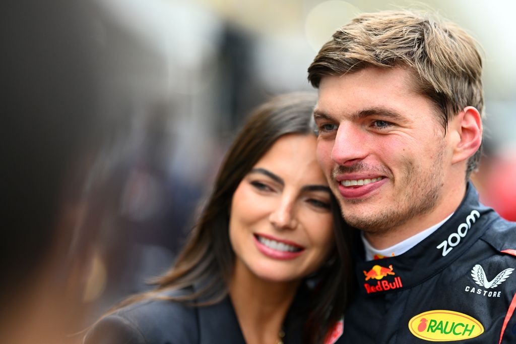max verstappen smiling with girlfriend Kelly 