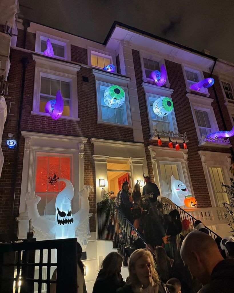 Christine Lampard's house decorated for Halloween