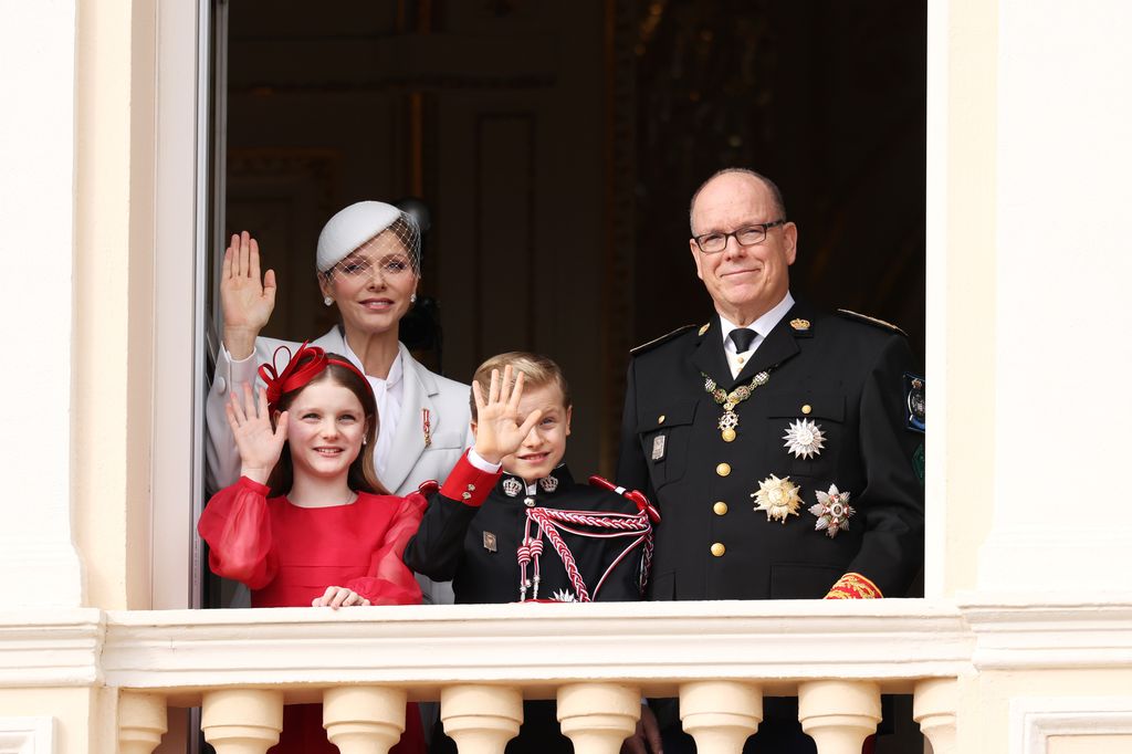 Prince Jacques and Princess Gabriella made a rare public appearance on Monaco's national day