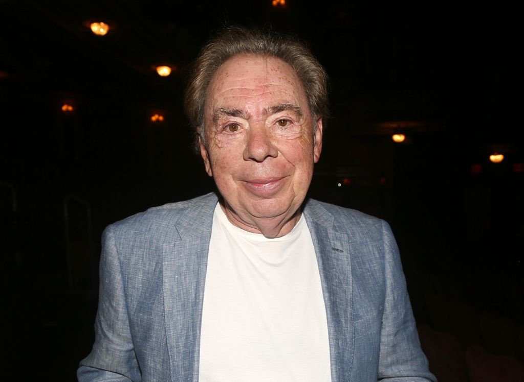 Sir Andrew Lloyd Webber during a ceremony as he is given the key to the city honoring "The Phantom of The Opera's" final performance on Broadway