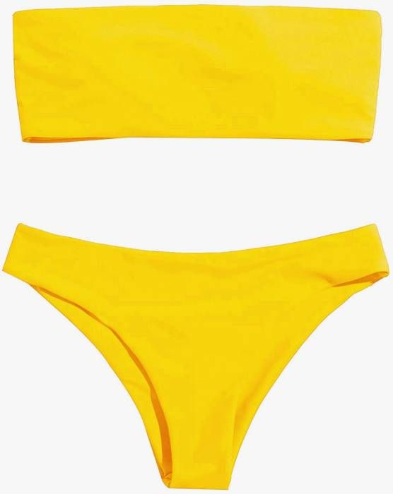 yellow bikini