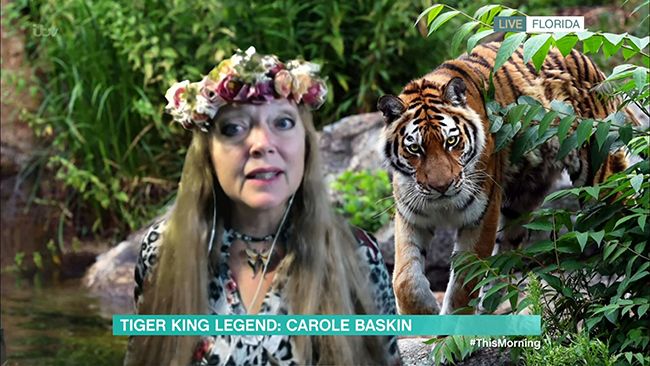 Carole Baskin on This Morning in 2021