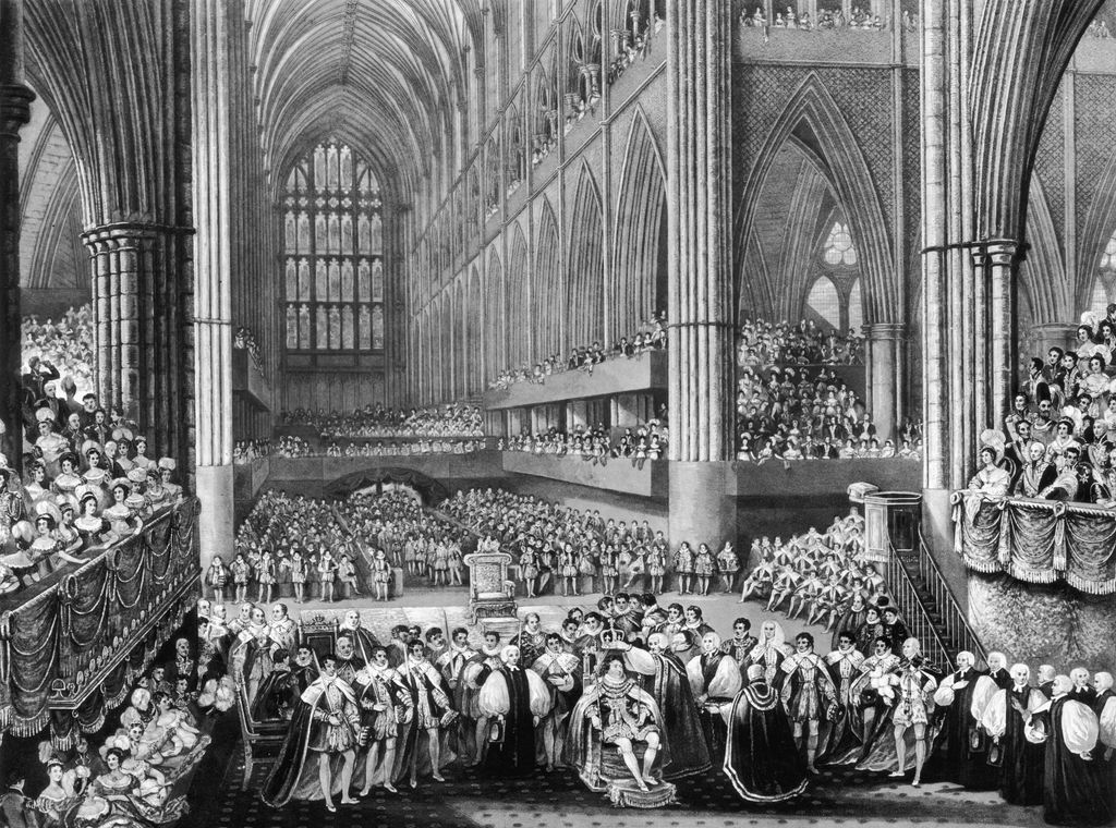 King George IV's coronation in Westminster Abbey 