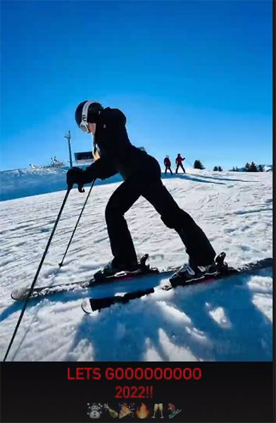 madonna skiing