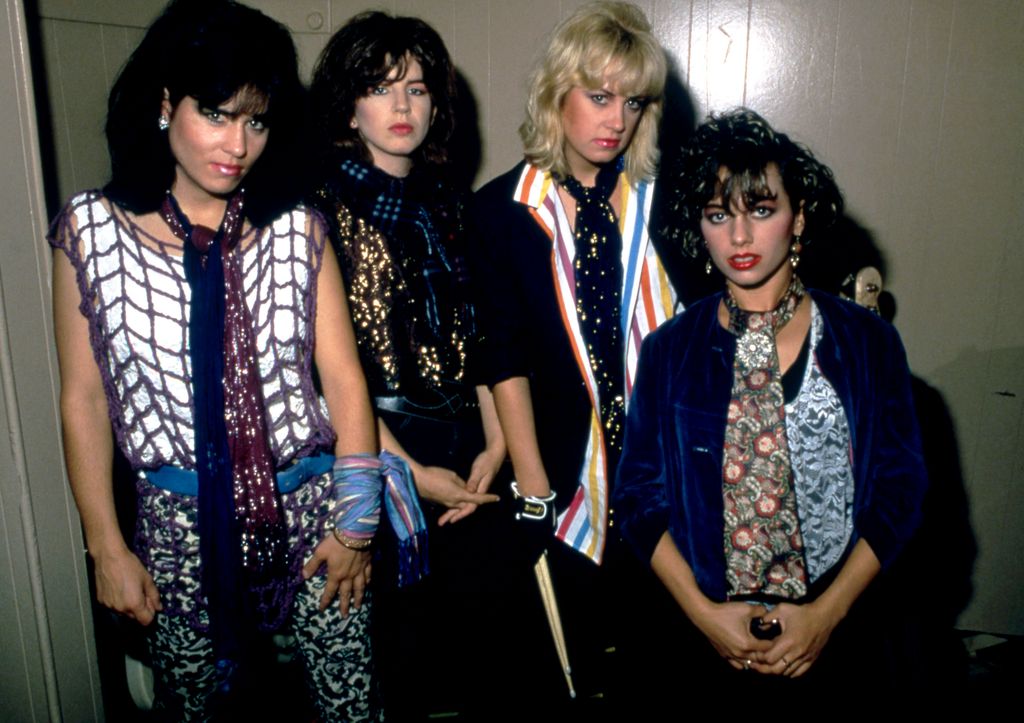 The Bangles pose for a group portrait on August 2, 1984 