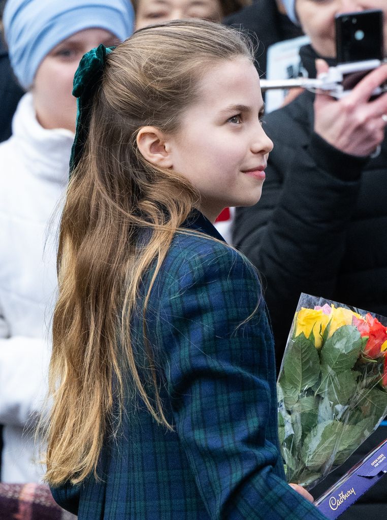 Princess Charlotte of Wales at Sandringham Church 