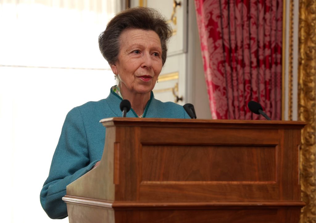 Princess Anne read out a speech written by her brother Charles