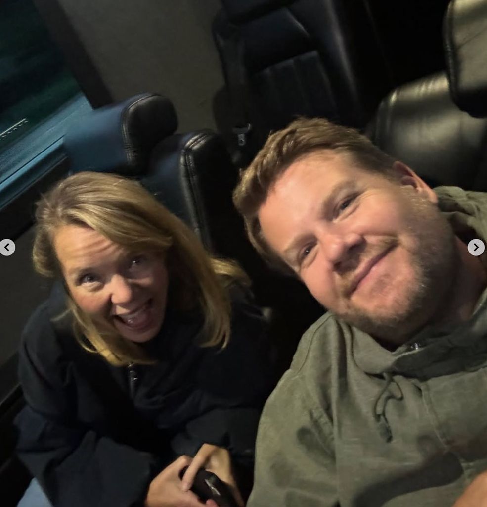 James Corden was all smiles in these behind-the-scenes shots