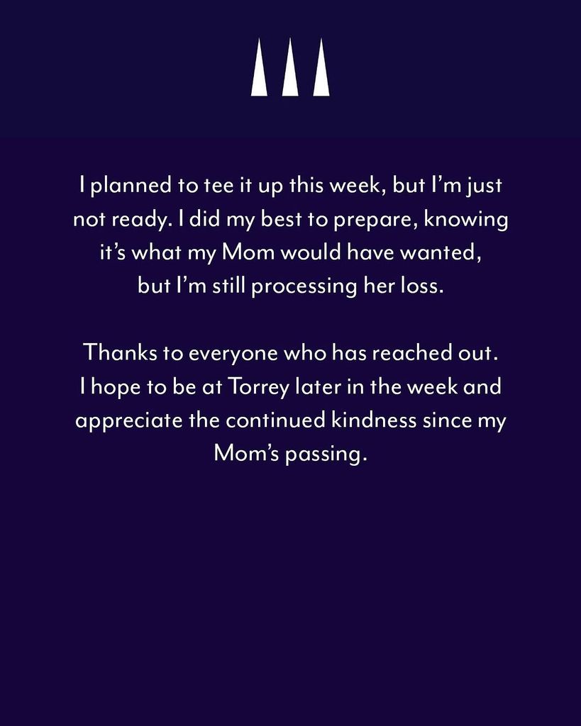 Tiger Woods shares a statement about his upcoming appearance at the Genesis Invitational on social media