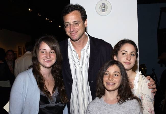 Bob Saget with his three daughters