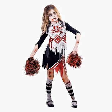Zombie Cheerleader Costume, Girls Halloween Costumes, Kids Fancy Dress  Costumes, Kids Costumes