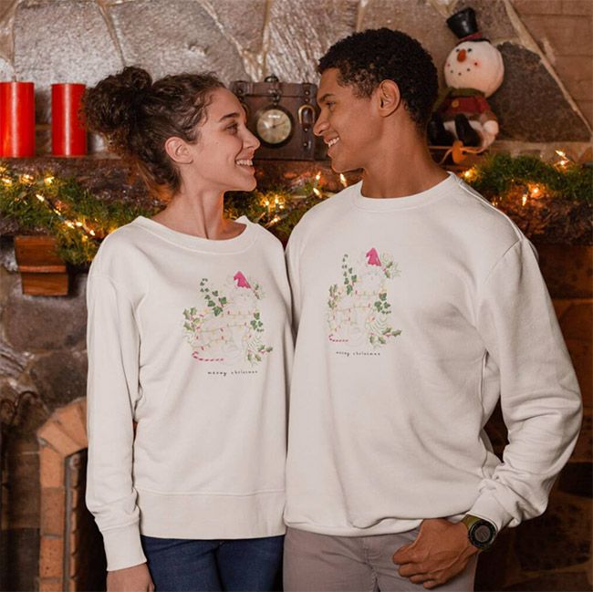 Christmas jumper couples