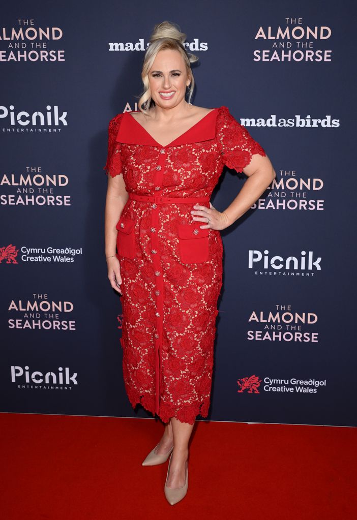 Rebel Wilson attends "The Almond and the Seahorse" UK Premiere at the Vue West End on April 30, 2024 in London, England.