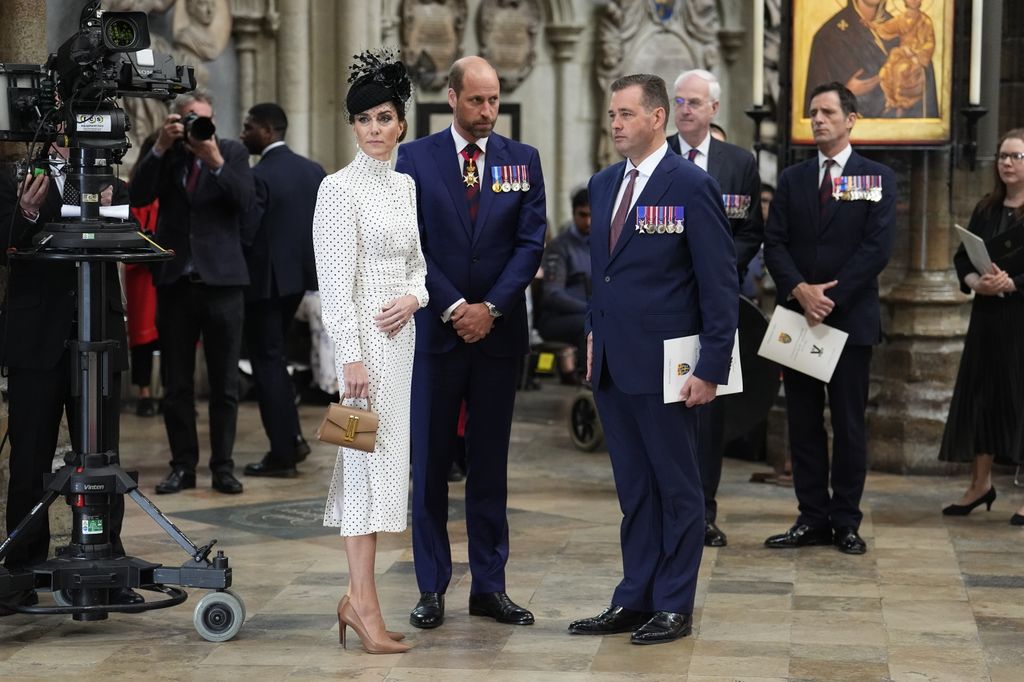 Prince William and Kate Middleton attend a service of thanksgiving at Westminster Abbey