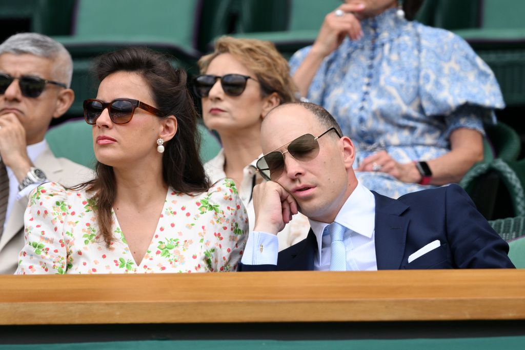 Sophie Winkleman and Lord Frederick Windsor in the Royal Box at Wimbledon