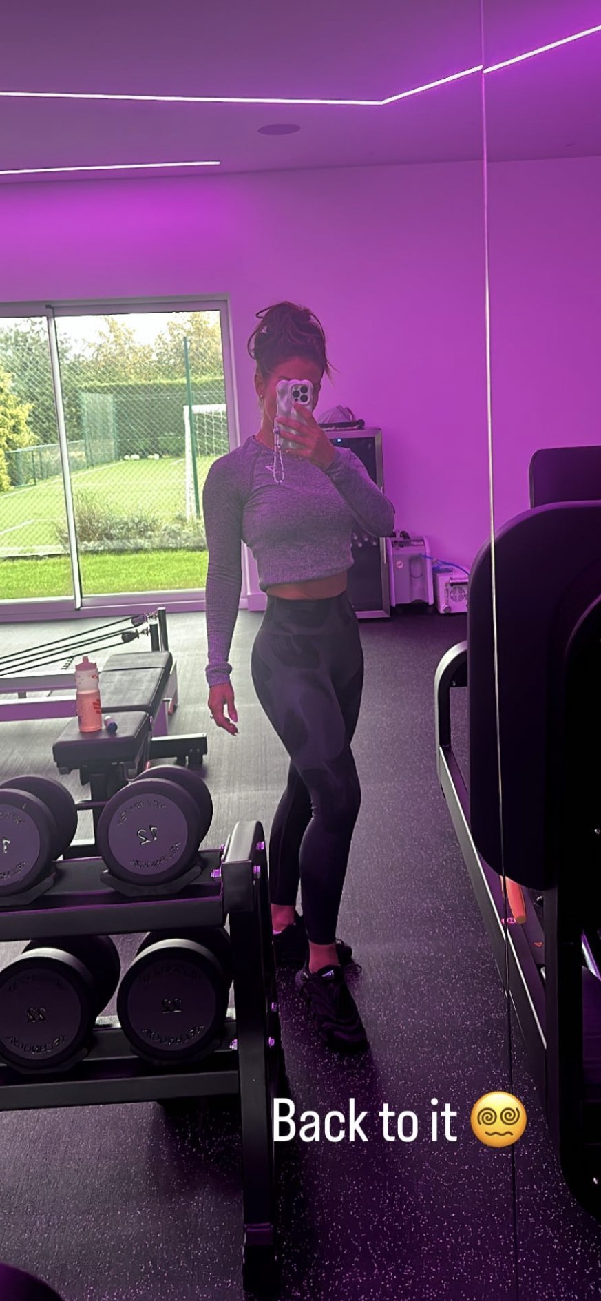 rebekah vardy gym selfie