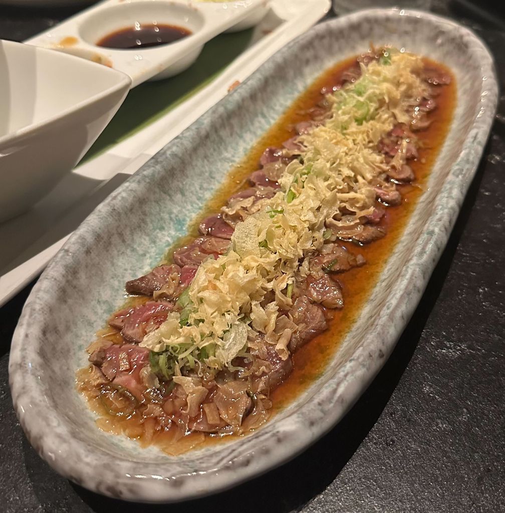 Beef tataki at Nobu Portman Square