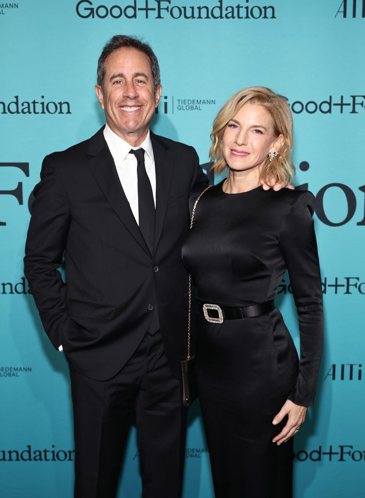 Jerry Seinfeld and Jessica Seinfeld attend the 2023 Good+Foundation âA Very Good+ Night of Comedyâ Benefit at Carnegie Hall on October 18, 2023 in New York City.