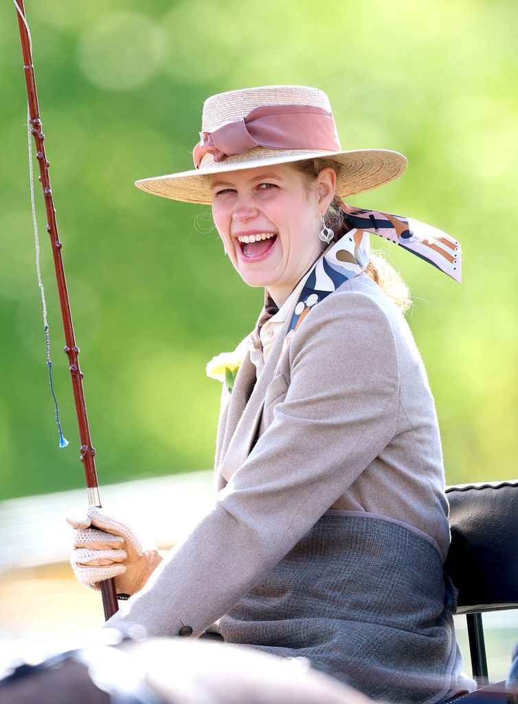lady louise taking part in carriage driving event 
