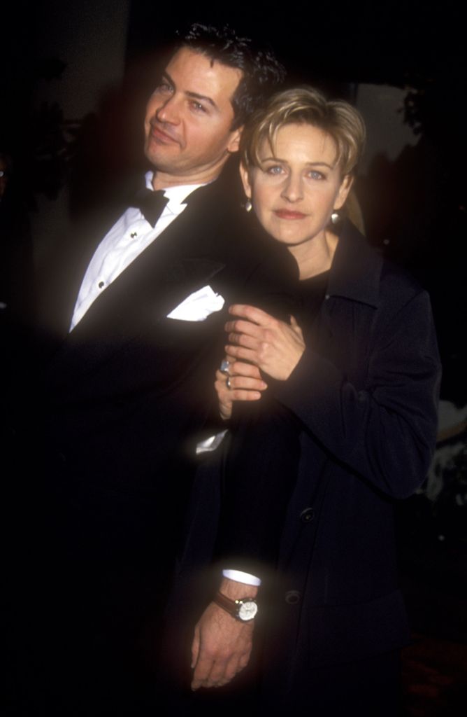 Vance DeGeneres and Ellen DeGeneres during The 52nd Annual Golden Globe Awards at Beverly Hilton Hotel in Beverly Hills, California, United States.